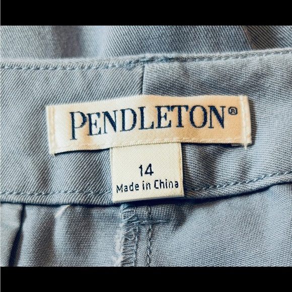 NWT Pendleton Light Blue Trousers, Size 14 - Picture 8 of 12